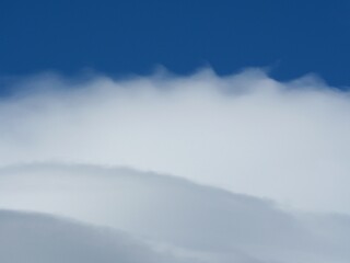 Layered Gravity Wave Cloud Pattern in Winter Sky, Colorado