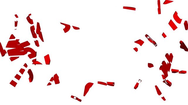 Animated 'impossible&rsquo; text cracking and shattering into fragments.
