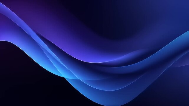 Abstract flowing blue and purple gradient shapes with soft wavy forms