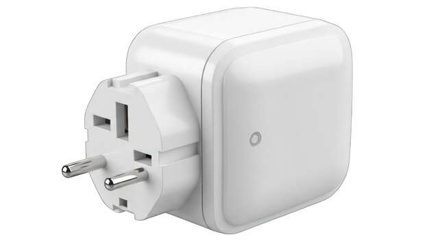 Smart Plug Adapter for Remote Control of Appliances, White Wireless Device