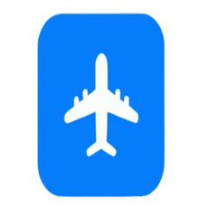 Obraz premium airplane icon on a white background