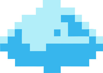 Obraz premium cloud pixel svg icon
