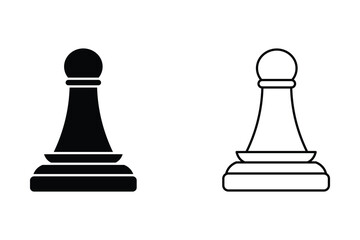 Chess Piece icon theme symbol vector illustration isolated on white background