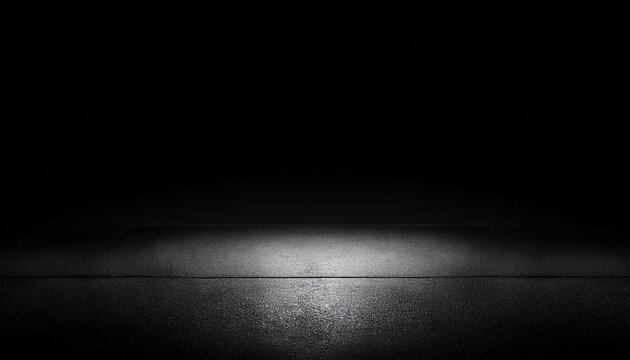 Superficie Oscura Con Iluminacion Tenue Fondo Negro