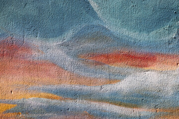 Varied-color wall finish/texture  