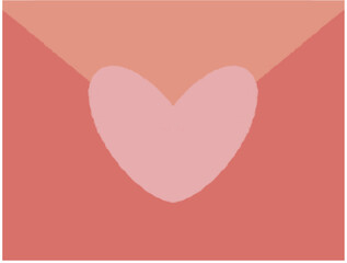 heart shaped love letter