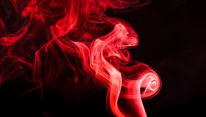 Red Smoke On Black Smoke