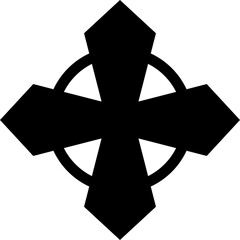 Geometric Cross with Arrowhead