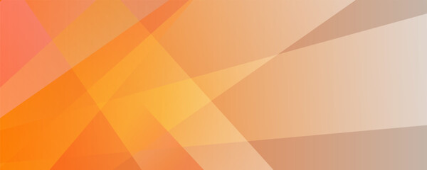 3D orange white geometric abstract background overlap layer on bright space with cutout decoration. © Zidas