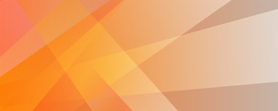3D orange white geometric abstract background overlap layer on bright space with cutout decoration.