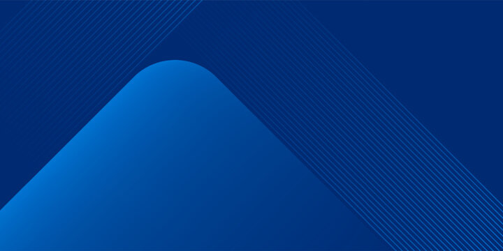 Abstract blue background with glowing geometric lines. Modern blue gradient square shape design. Futuristic technology concept.