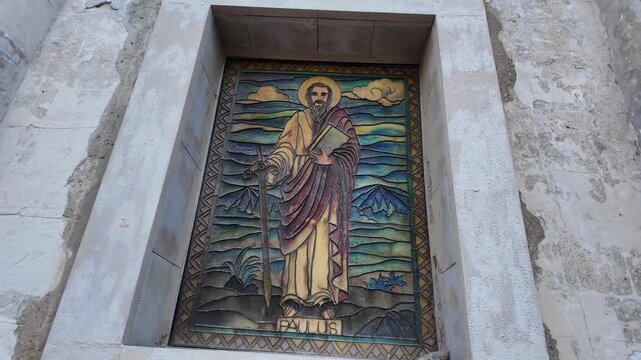 Depiction of Saint Paul the Apostle Cebu Metropolitan Cathedral Philippines