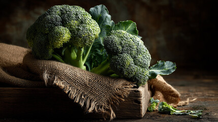 Green Broccoli Vegetable Still Life