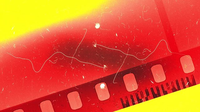 Cinematic split screen film border transition effect