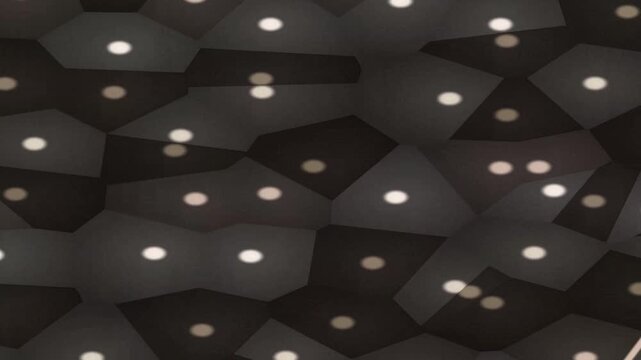 Geometric Pattern Shifting with Rectangular Frame in Dark Background