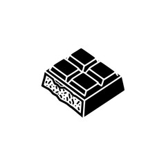 Obraz premium chocolate bar vector icon