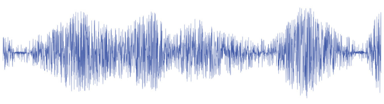 Blue Sound Wave Vector Audio Waveform Illustration