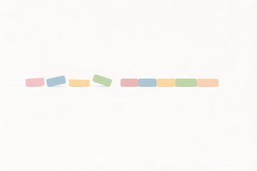 Minimal graphic illustration showing learning structure through disorder and organization.