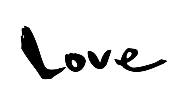 筆文字アニメ_Love