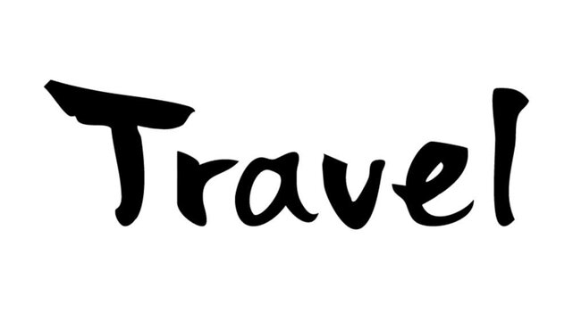 筆文字アニメ_Travel