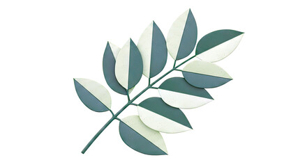 Green Leaves on a Branch