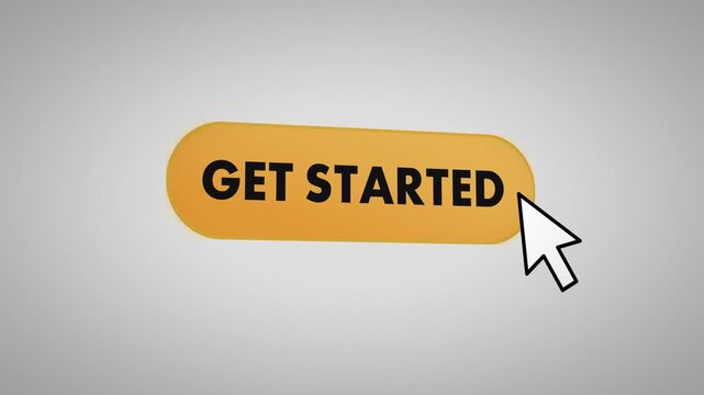 Prominent animated button directs users through signup process smoothly