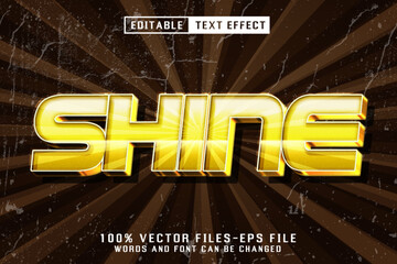 Shine 3d Text - Editable Text Effect