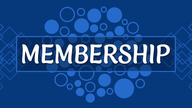 Membership Blue Dots Background Blinking 