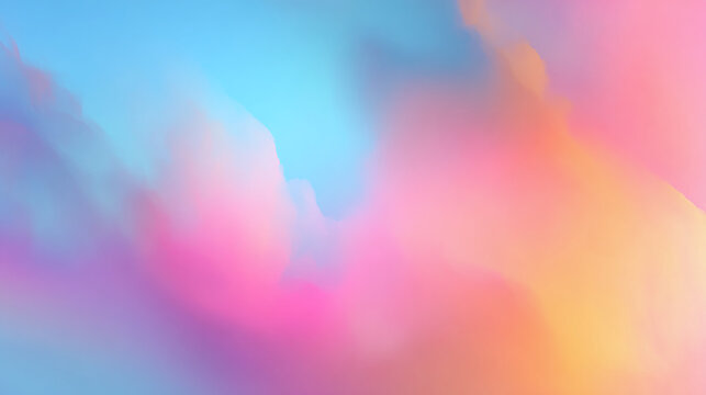 A dreamy, vibrant gradient of pastel colors evokes a sense of serenity and aesthetic harmony