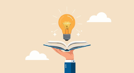 Creative idea and learning concept