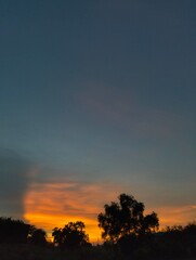 Obraz premium sunset light in the mountains nature 