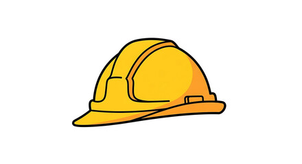 Fototapeta premium Yellow hard hat for construction and safety.
