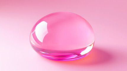 ピンク色のぷるんとした質感のジェル