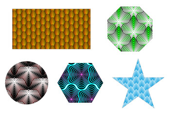 geometric pattern variations for backgrounds or other uses.