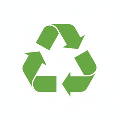 Obraz premium Green Recycle Symbol Icon Sustainability Ecology
