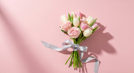 bouquet of pink roses