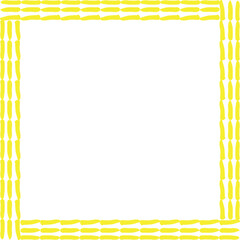 Obraz premium vector illustration design of yellow frame border 