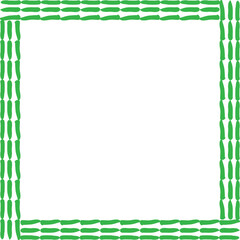 Obraz premium vector illustration design of green frame border 