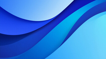 Obraz premium Abstract Blue Wavy Layers Background