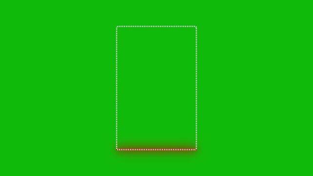 Empty QR code scanning with laser beam animation. Empty Bar code scanning motion graphics. for pay, web, mobile app 4k video footage.