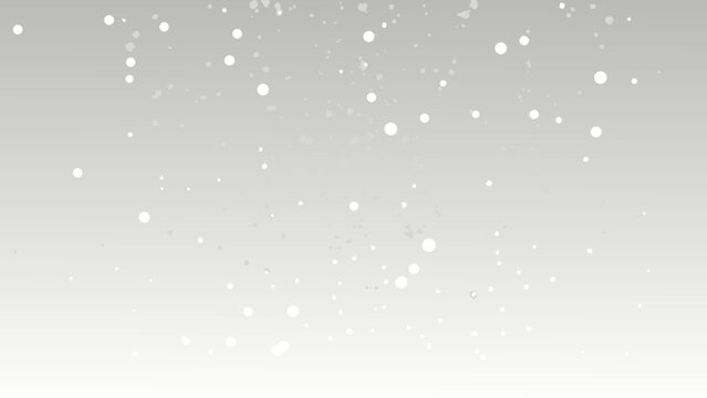 Falling snow against a light gray gradient background winter weather effect