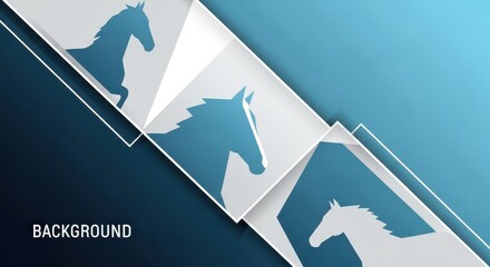 Abstract Horse Background Design