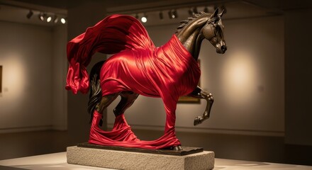 Red Horse Sculpture Interior