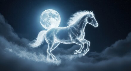 Moonlit Spirit Horse