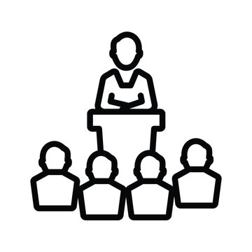 Business conference icon