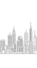 New York City Skyline Illustration