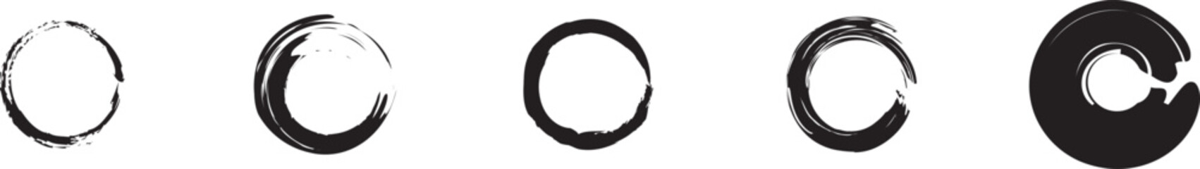 borderGrunge circle frames. Hand drawn grunge circles with rough brush texture and ink splash effect. Grunge round shapes. Grunge banner collection. , distressed, draw, presentation, artistic, stain, 