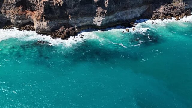 Nullarbor Plain, South Australia &ndash; 4K aerial drone footage of Great Australian Bight with dramatic coastal cliffs, turquoise ocean and rugged wilderness