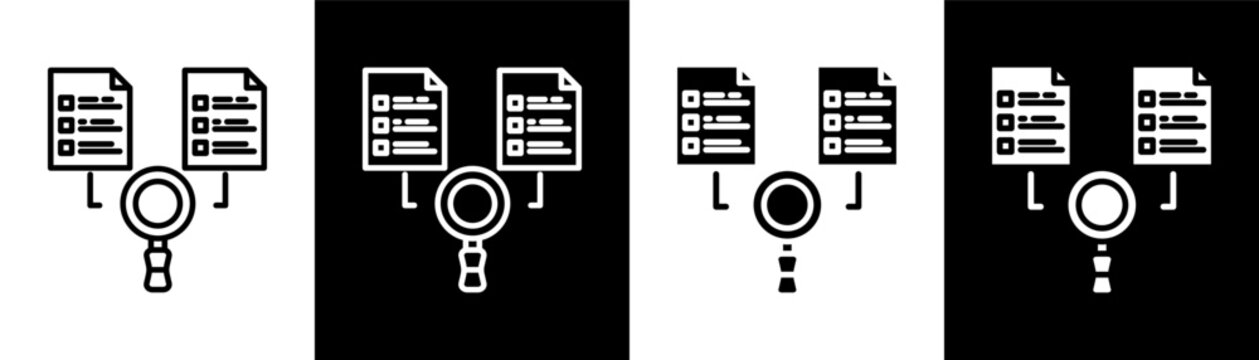 Benchmarking white icon set design