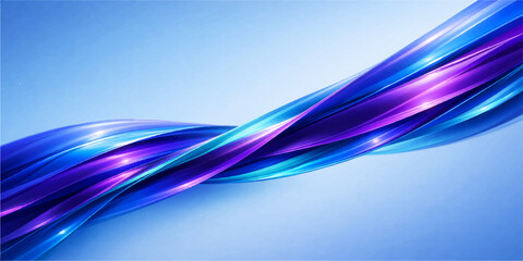 Fototapeta premium Abstract blue waves with violet and pink light curves create a digital motion design featuring a colorful smoke flow pattern and artistic line textures for a modern wallpaper backdrop